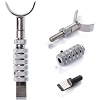 Itian Herramienta de talla de cuero - de cuero ajustable de acero inoxidable de corte giratorio Cuchillo para cuero de…